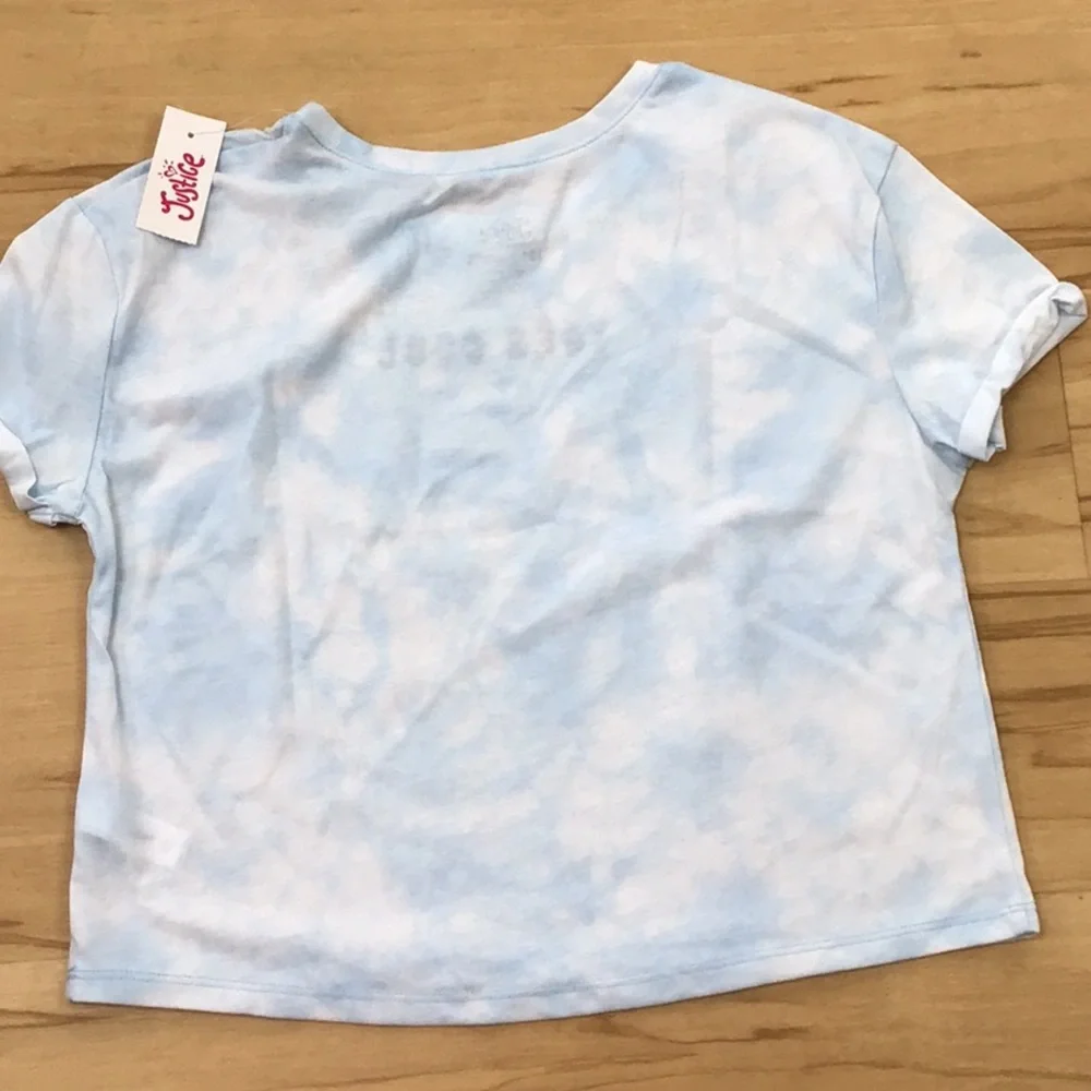 Justice blue white